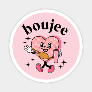 Boujee Valentines Day Heart Bougie Girlfriend Coffee Lover Magnet